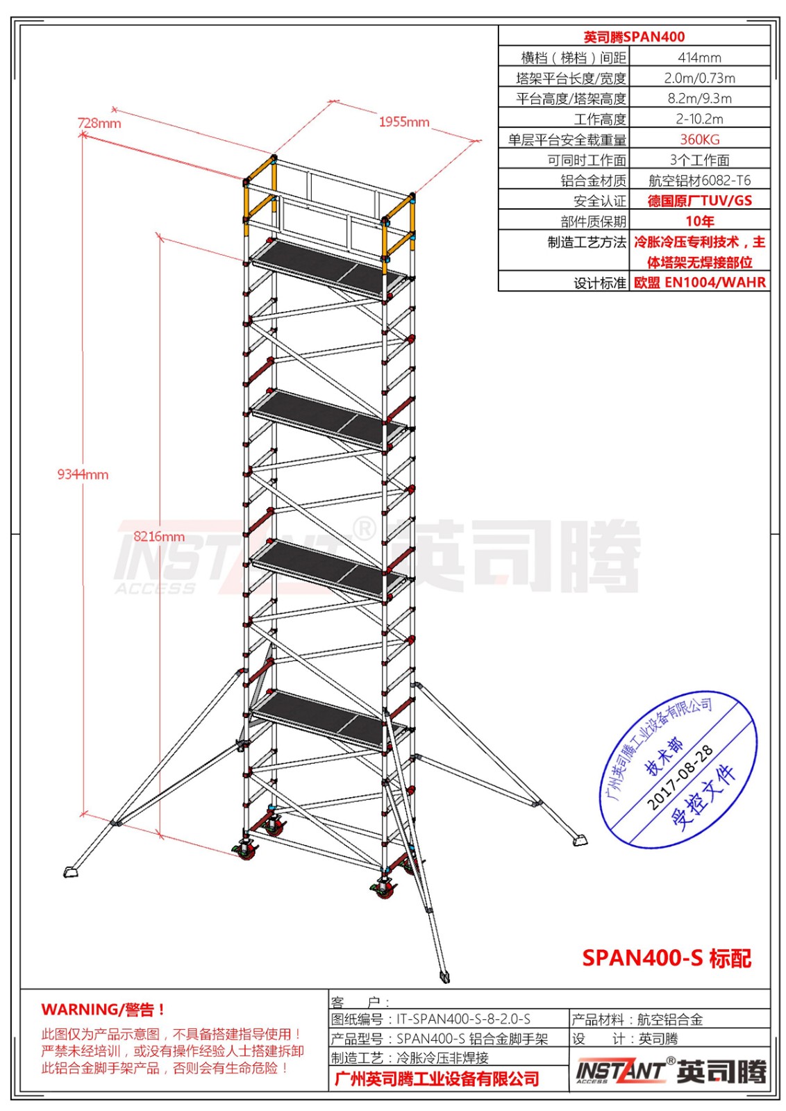 重载型 SPAN400 SW单宽